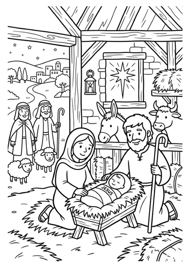 Desenhos biblicos para colorir para imprimir e colorir - imagem 3